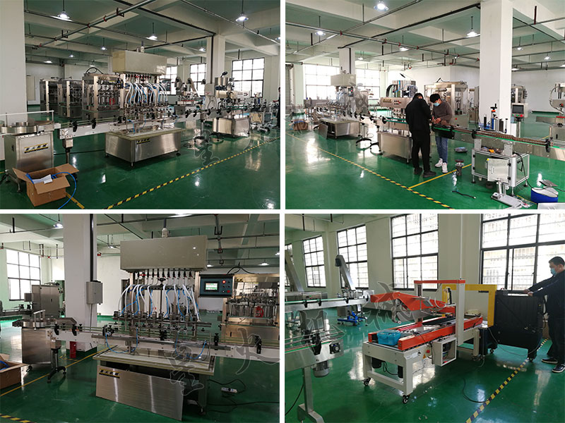 南京星火全自動消毒液灌裝線設備廠房詳情展示